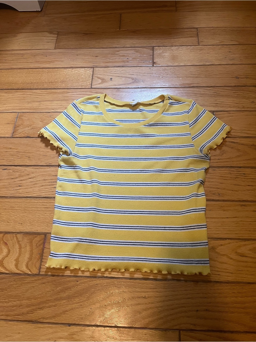 Vintage Garage Yellow Crop Top